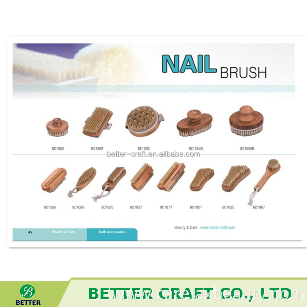 high quality natural wooden nail brush